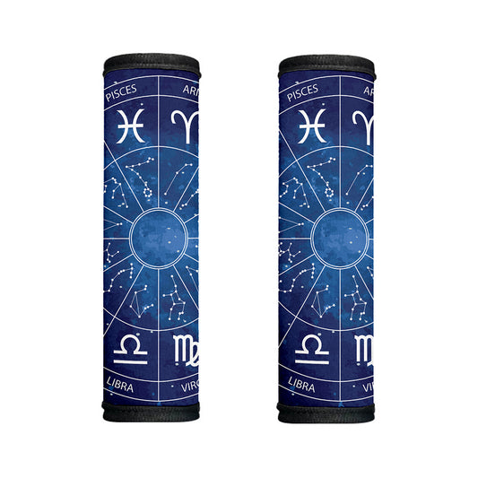 Zodiac Signs Wheel Print Handle Covers