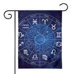 Zodiac Signs Wheel Print House Flag