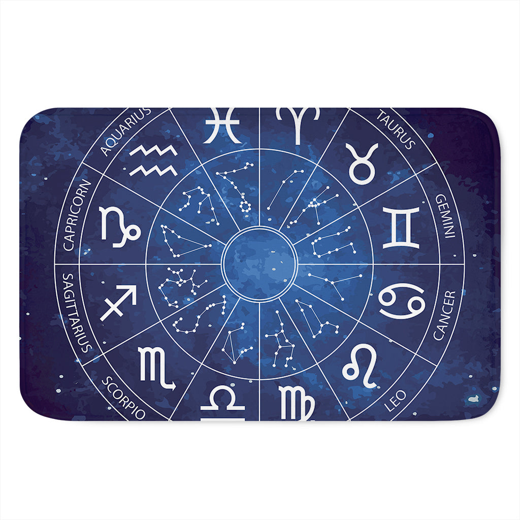 Zodiac Signs Wheel Print Indoor Door Mat