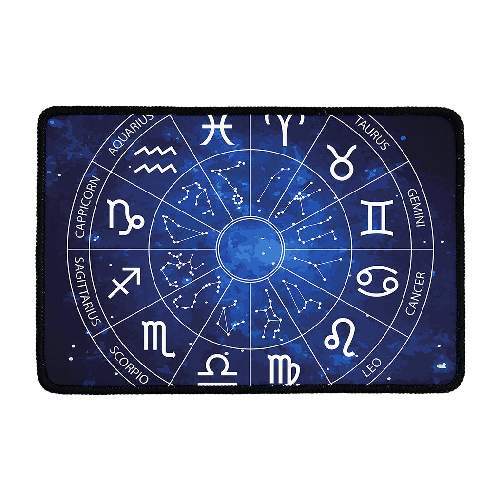 Zodiac Signs Wheel Print Kitchen Mat