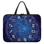 Zodiac Signs Wheel Print Laptop Sleeve With Handle