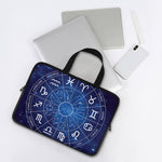 Zodiac Signs Wheel Print Laptop Sleeve With Handle