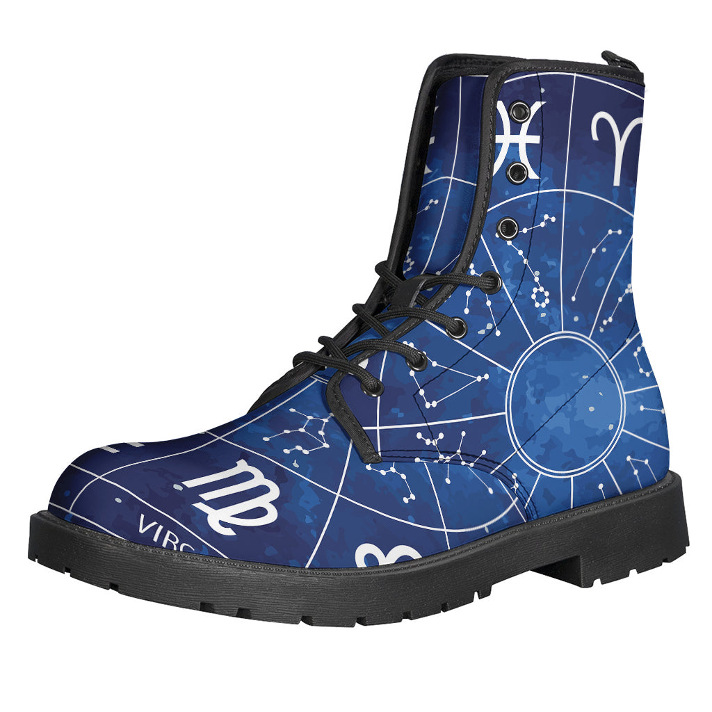 Zodiac Signs Wheel Print Backpack
