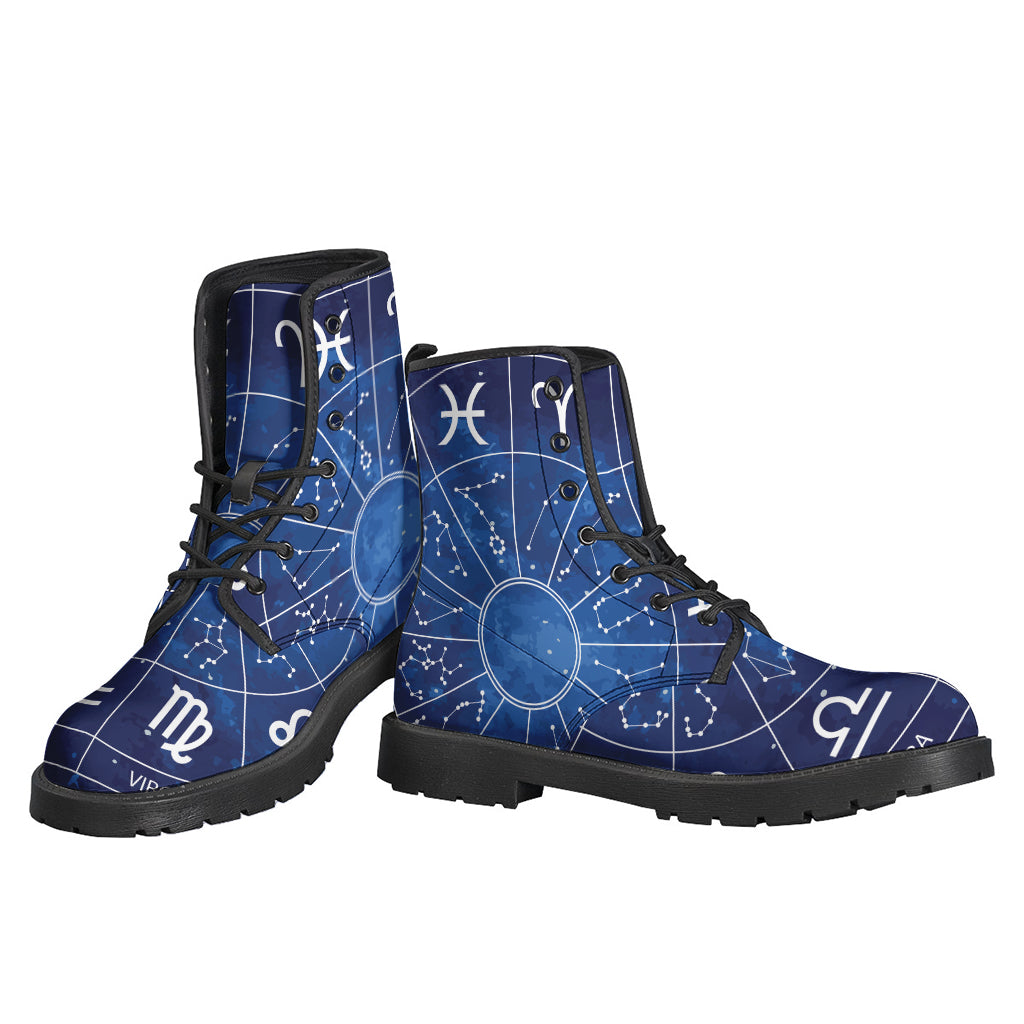 Zodiac Signs Wheel Print Backpack