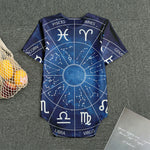 Zodiac Signs Wheel Print Men's Bodysuit