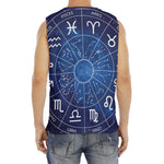 Zodiac Signs Wheel Print Men's Fitness Tank Top