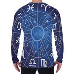 Zodiac Signs Wheel Print Men's Long Sleeve T-Shirt