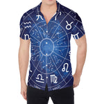 Zodiac Signs Wheel Print Men's Shirt
