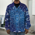 Zodiac Signs Wheel Print Men's Shirt Jacket