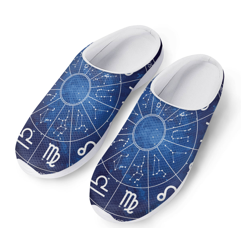 Zodiac Signs Wheel Print Mesh Casual Shoes