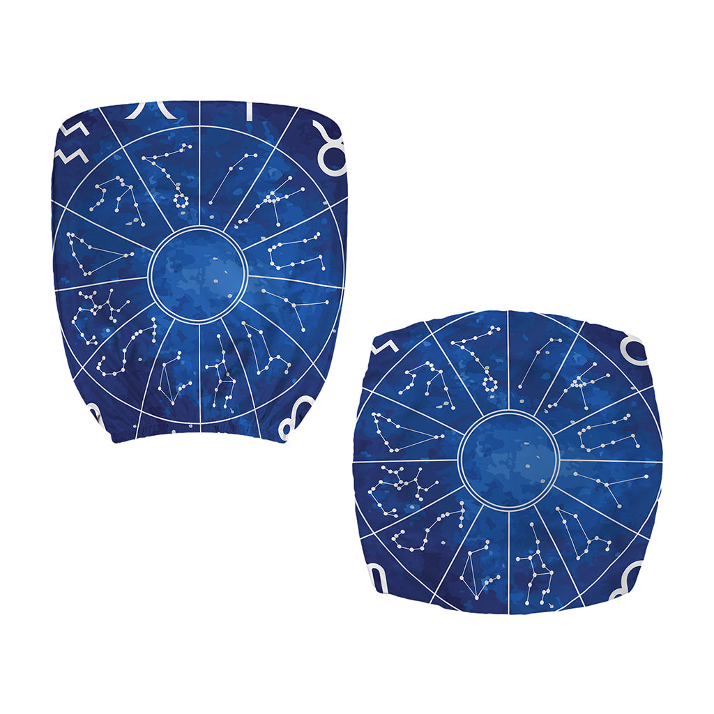 Zodiac Signs Wheel Print Office Chair Cover