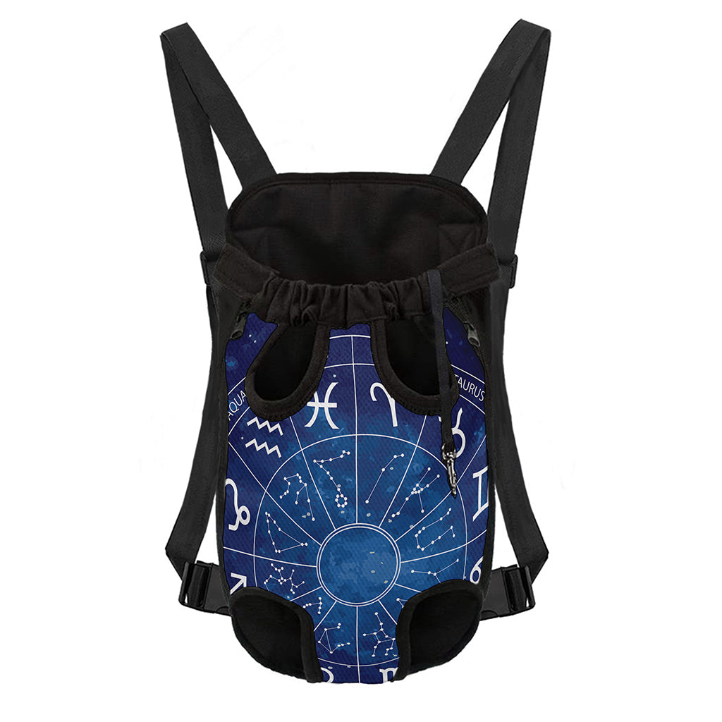 Zodiac Signs Wheel Print Pet Carrier Backpack