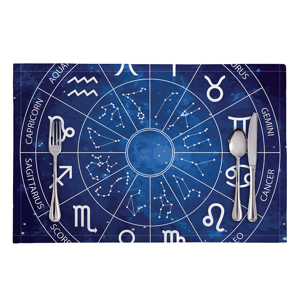 Zodiac Signs Wheel Print Placemat