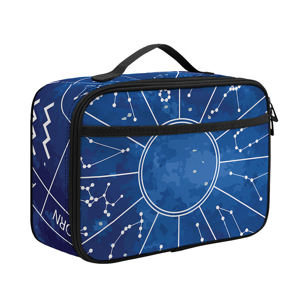 Zodiac Signs Wheel Print Portable Lunch Bag