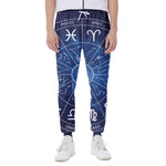 Zodiac Signs Wheel Print Scuba Joggers