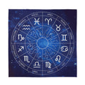 Zodiac Signs Wheel Print Silk Bandana