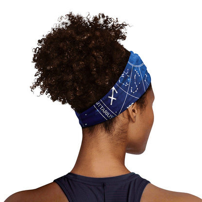 Zodiac Signs Wheel Print Sports Headband