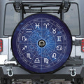 Zodiac Signs Wheel Print Tire Cover With Camera Hole