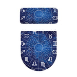 Zodiac Signs Wheel Print Toilet Lid And Tank Cover Set