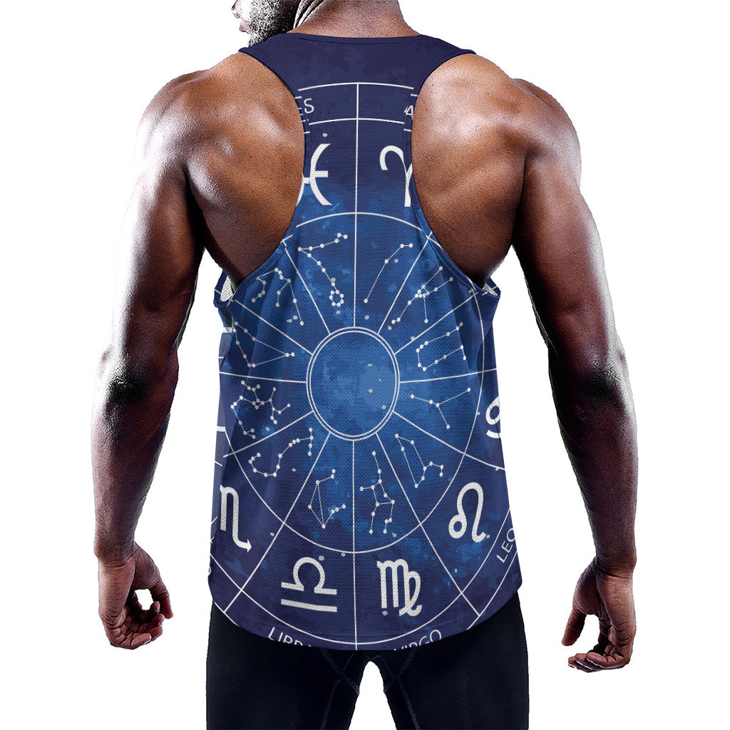 Zodiac Signs Wheel Print Training Tank Top