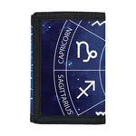 Zodiac Signs Wheel Print Trifold Wallet