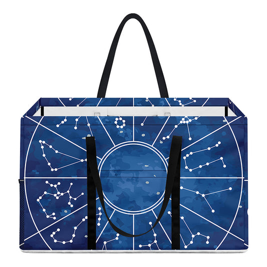 Zodiac Signs Wheel Print Utility Tote Bag