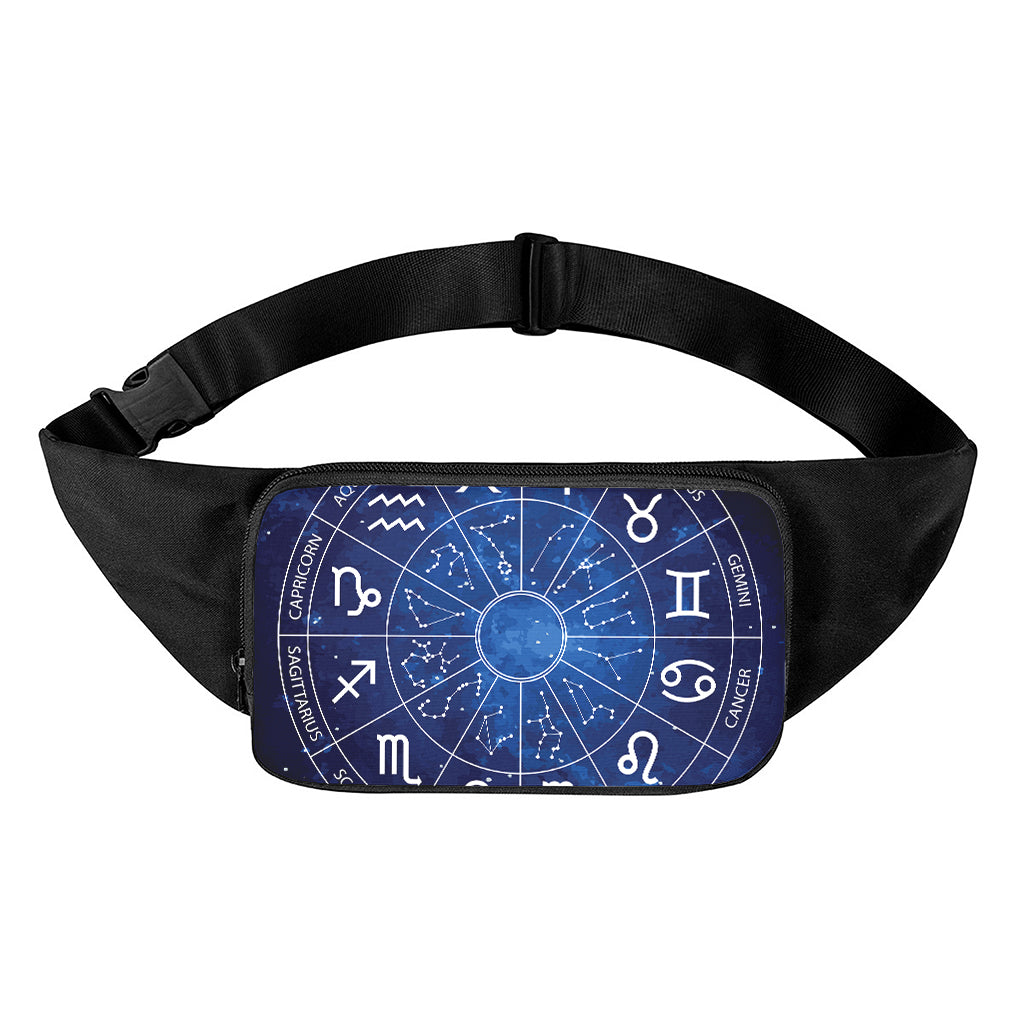 Zodiac Signs Wheel Print Waist Bag