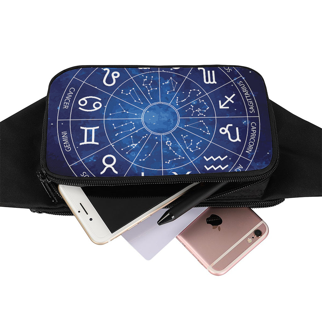 Zodiac Signs Wheel Print Waist Bag