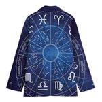 Zodiac Signs Wheel Print Women's Blazer