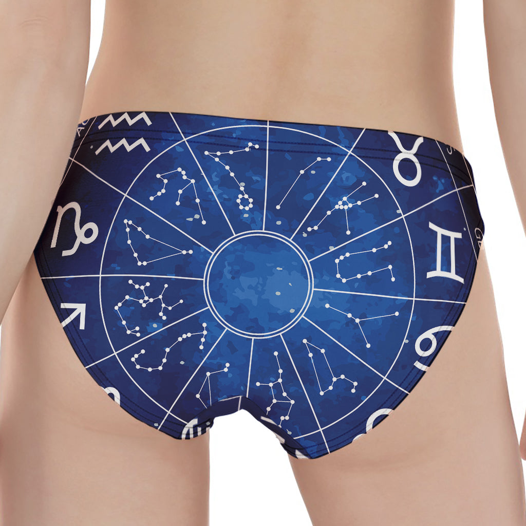 Zodiac Signs Wheel Print Women's Panties