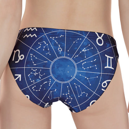 Zodiac Signs Wheel Print Women's Panties