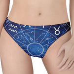 Zodiac Signs Wheel Print Women's Thong