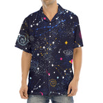 Zodiac Star Signs Galaxy Space Print Aloha Shirt