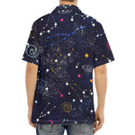 Zodiac Star Signs Galaxy Space Print Aloha Shirt