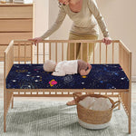 Zodiac Star Signs Galaxy Space Print Baby Crib Sheet