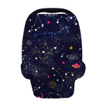 Zodiac Star Signs Galaxy Space Print Baby Seat Cover