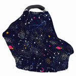 Zodiac Star Signs Galaxy Space Print Baby Seat Cover