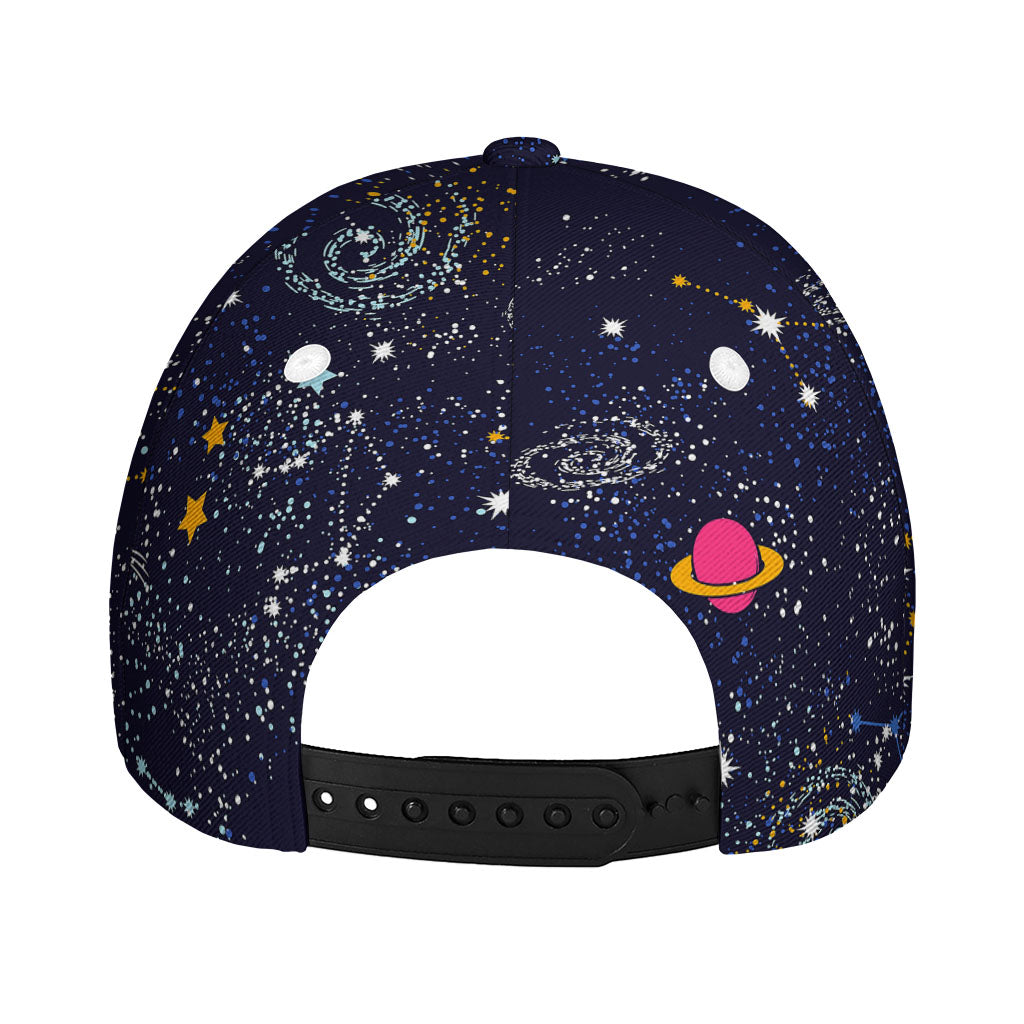 Zodiac Star Signs Galaxy Space Print Baseball Cap