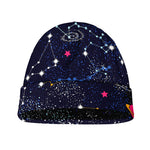 Zodiac Star Signs Galaxy Space Print Beanie