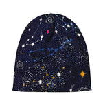 Zodiac Star Signs Galaxy Space Print Beanie