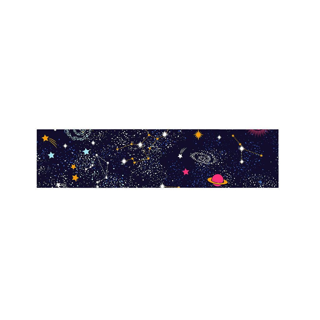Zodiac Star Signs Galaxy Space Print Bed Runner