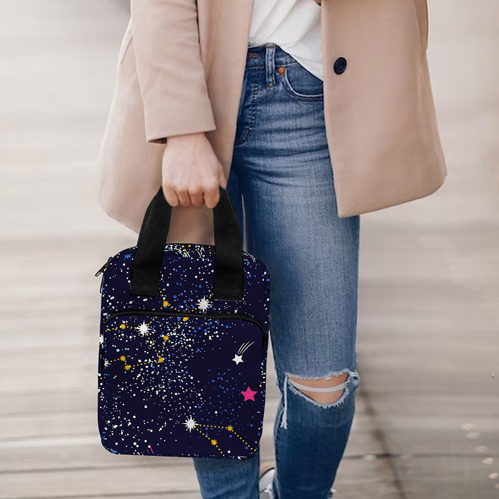 Zodiac Star Signs Galaxy Space Print Bible Tote Bag