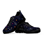 Zodiac Star Signs Galaxy Space Print Black Running Shoes