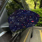 Zodiac Star Signs Galaxy Space Print Car Side Mirror Covers
