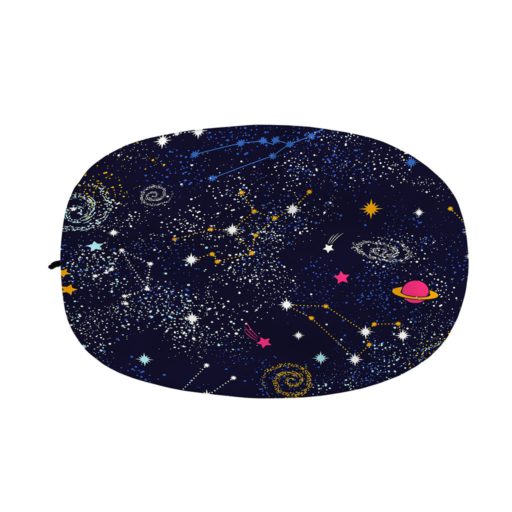 Zodiac Star Signs Galaxy Space Print Car Side Mirror Covers