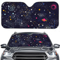 Zodiac Star Signs Galaxy Space Print Car Windshield Sun Shade