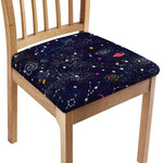 Zodiac Star Signs Galaxy Space Print Chair Cushion Cover