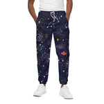 Zodiac Star Signs Galaxy Space Print Cotton Pants
