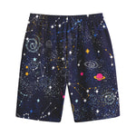 Zodiac Star Signs Galaxy Space Print Cotton Shorts