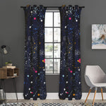 Zodiac Star Signs Galaxy Space Print Curtain